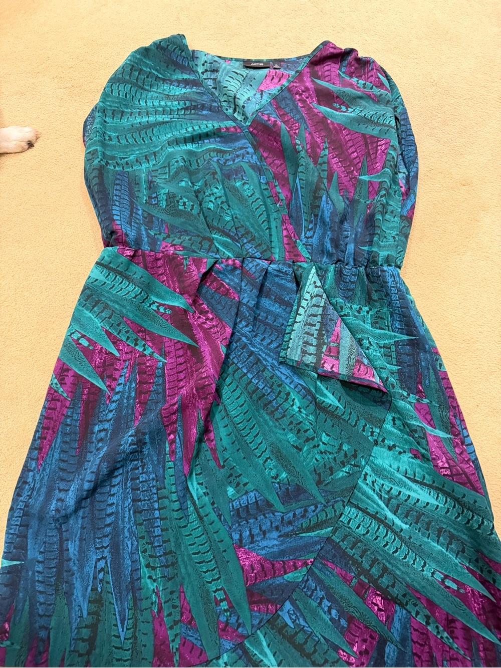 Apt. 9 Teal, Blue & Purple Midi Dress